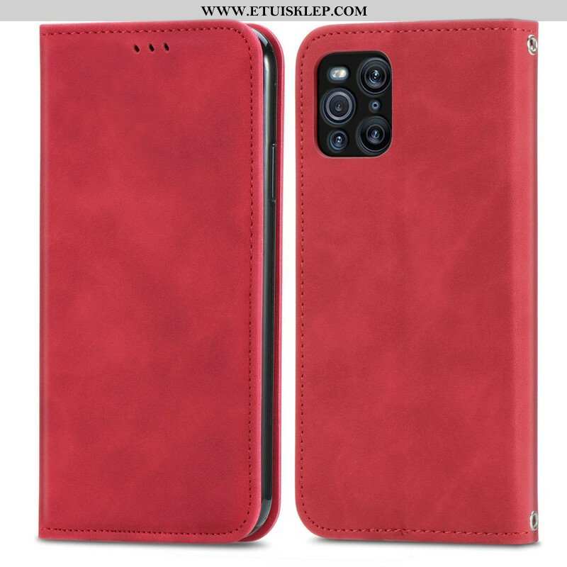 Etui Na Telefon do Oppo Find X3 Pro Etui Folio Sztuczna Skóra W Stylu Vintage